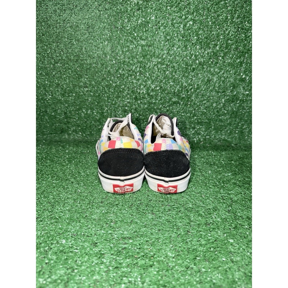 VANS Womens Size 7 Old Skool Checkerboard Multicolor Low Top Shoes Sneakers - Picture 7 of 9